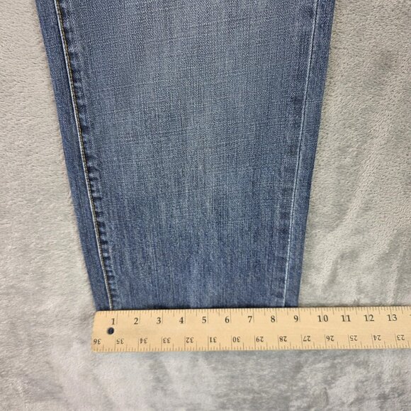 Seven7 Jeans Mens Size 31 Blue Detroit Straight Leg Embroidered Pockets SEVM900 - Picture 7 of 13